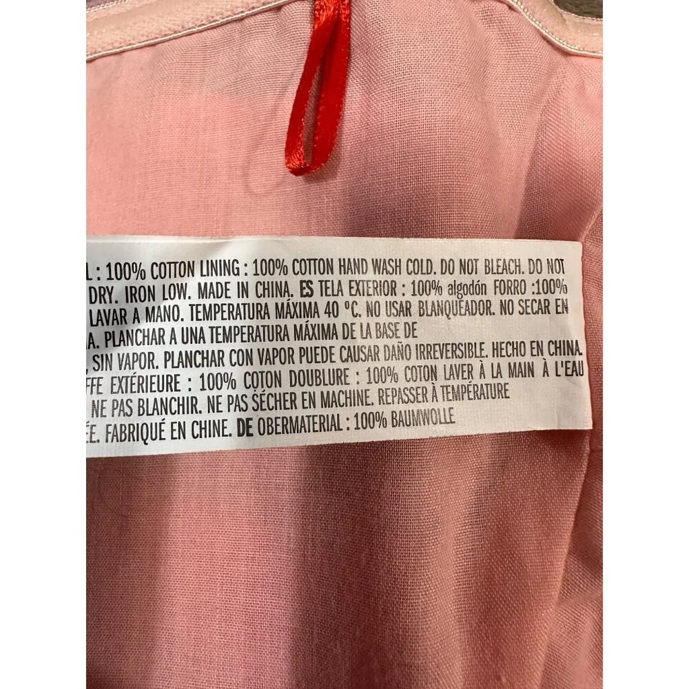 English Factory NWOT Pink Red & Lavender Buffalo Check Multi-Way Tie Top Small - Picture 10 of 13
